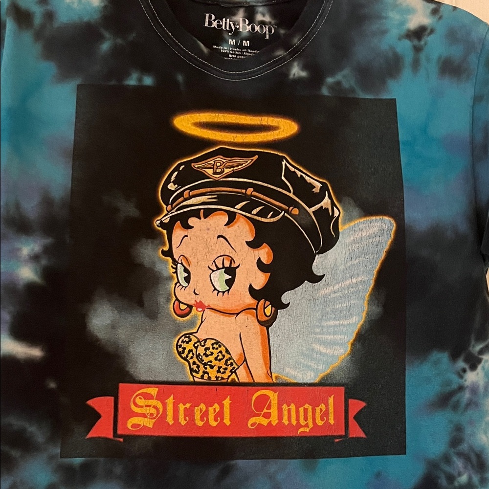 Betty Boop Tie-Dye Tee plus Little Bag
